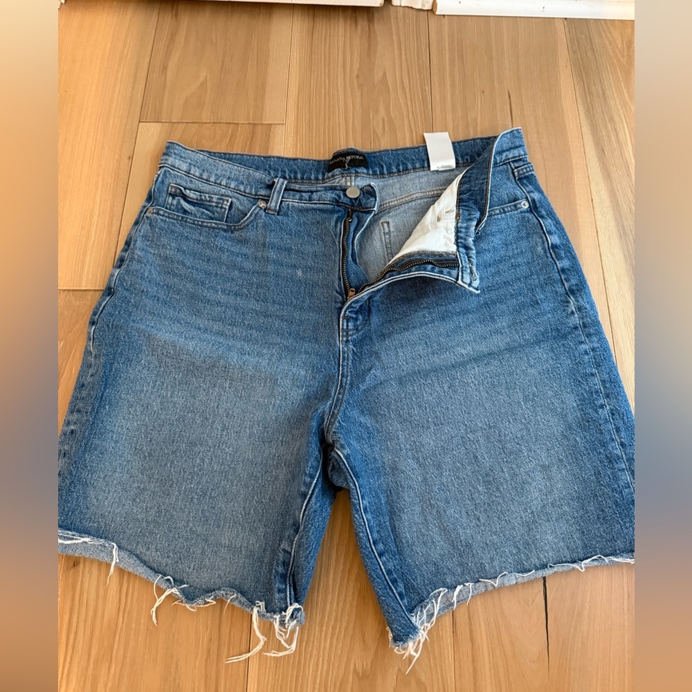 Banana Republic Factory Mid Blue Cutoff Denim Shorts